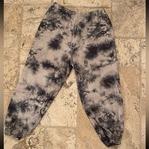 Kendall and Kylie grey tie dye sweatpants